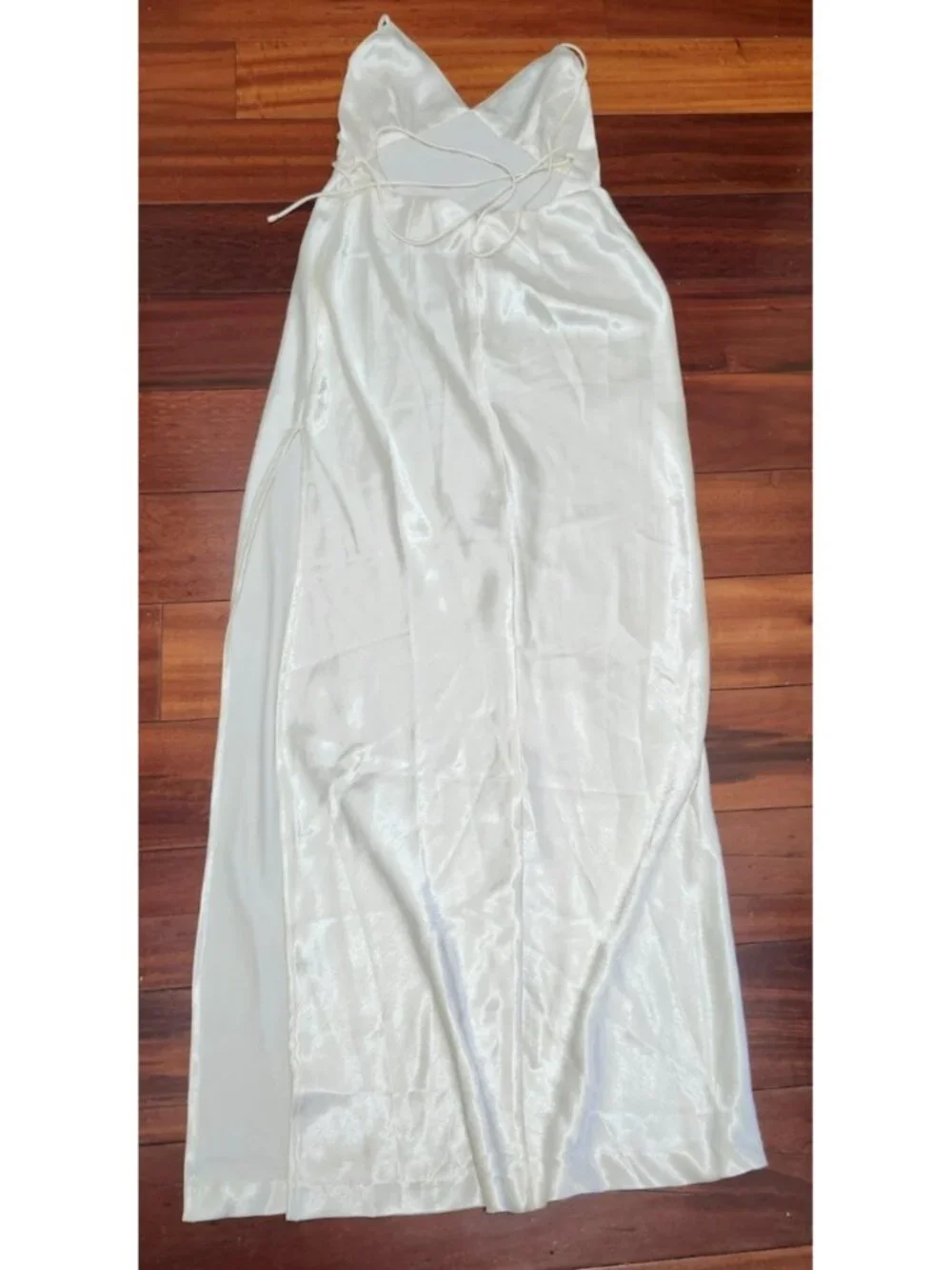 NWT Free People Mona Co-Ord Ivory Satin Slip Midi Dress Size S/P